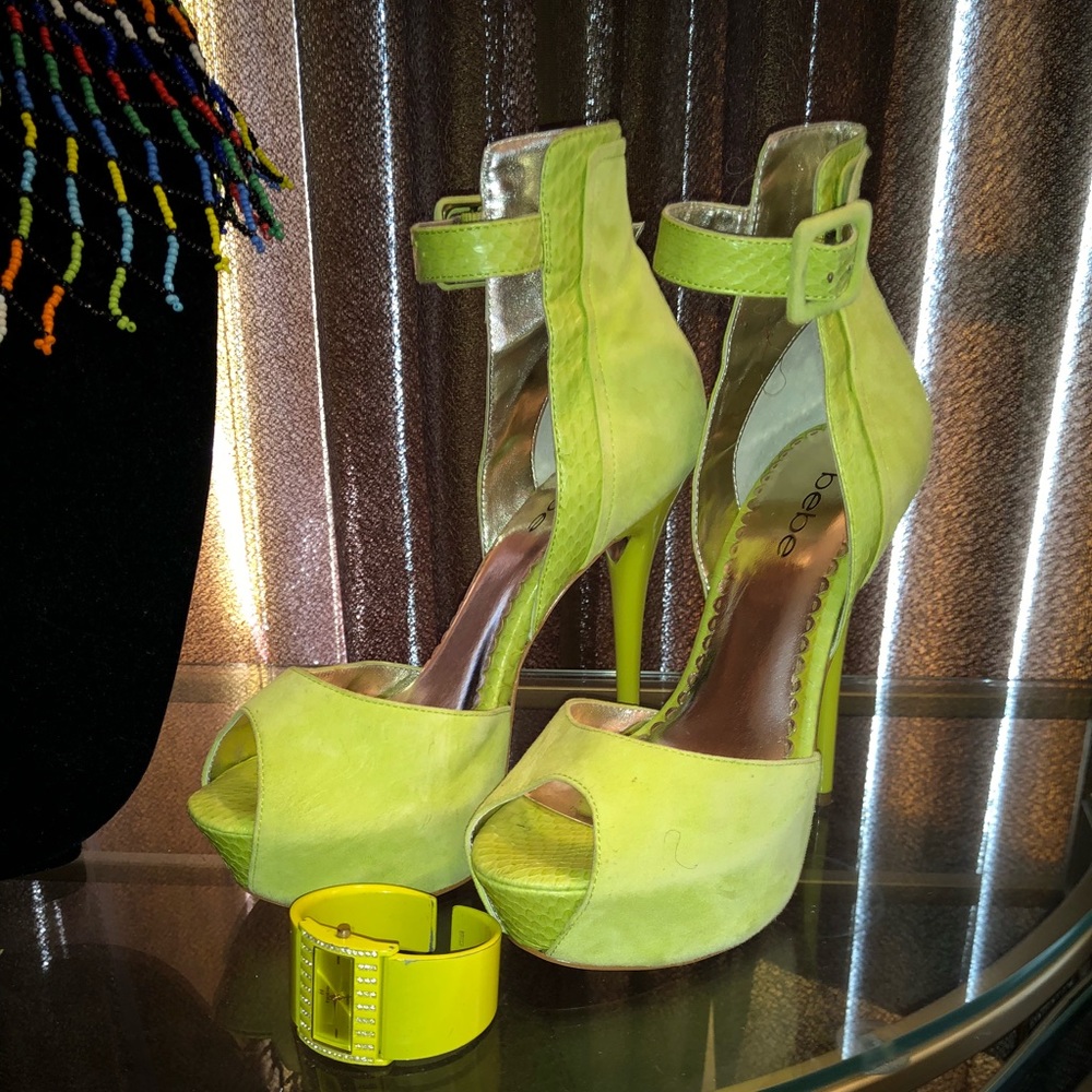 BeBe Lime green heels